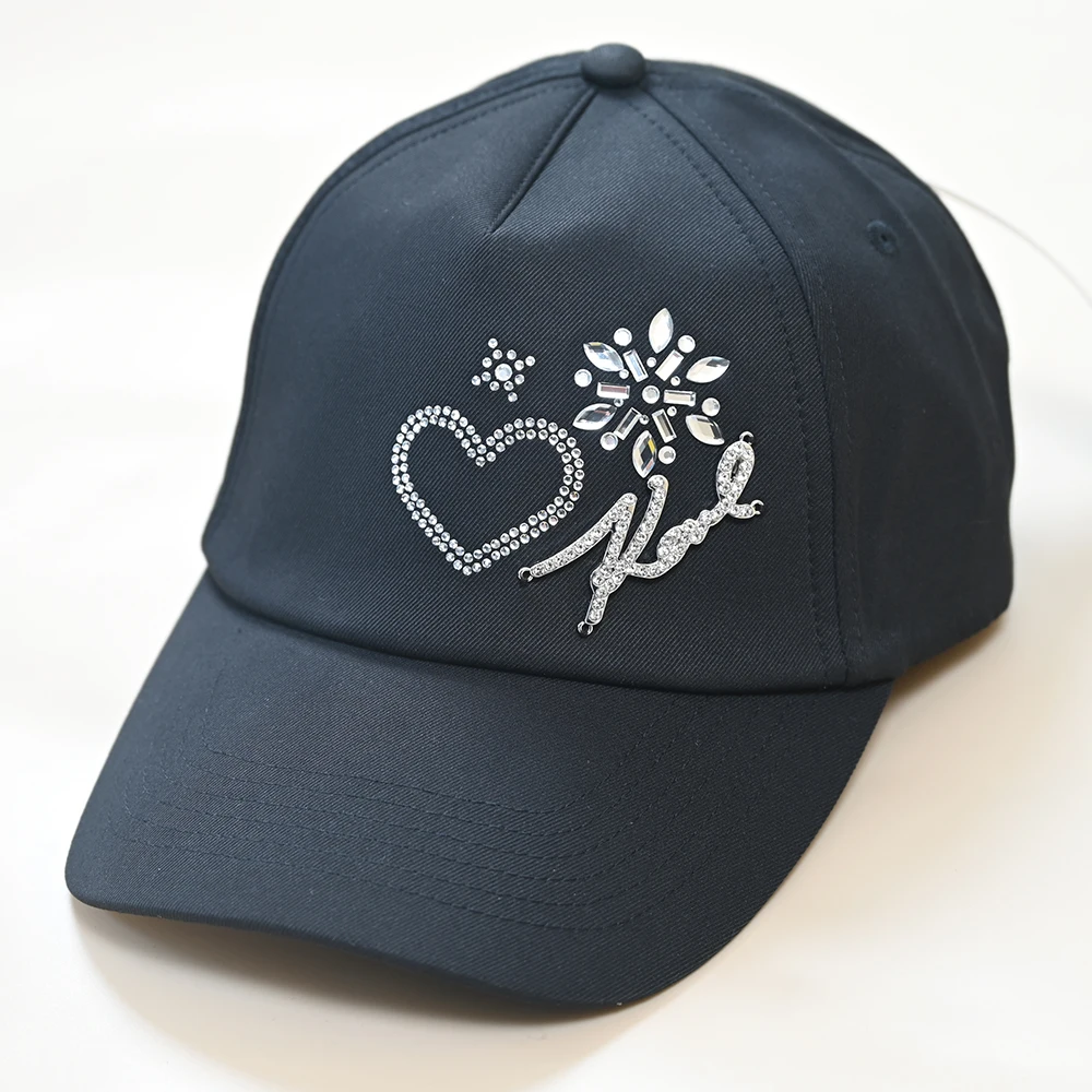 

Unisex Adjustable Rhinestone Sunguard Baseball Cap Duckbill Hat Sunshade Cap Four Seasons Universal round Top Bent Brim Cap