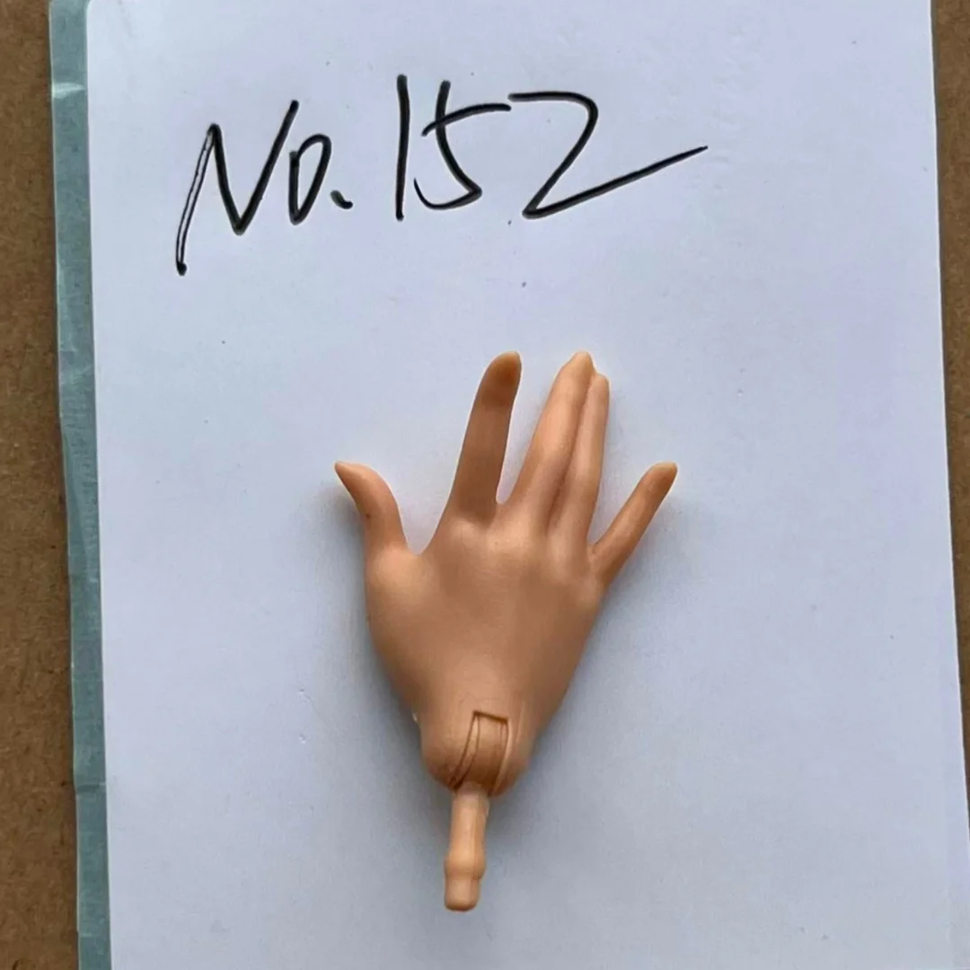 DIY-Puppen-Ersatzteile im Maßstab 1:6, mehrfarbig, braun, weiß, beige, schwarz, Handfarboptionen für die individuelle Gestaltung von Puppen