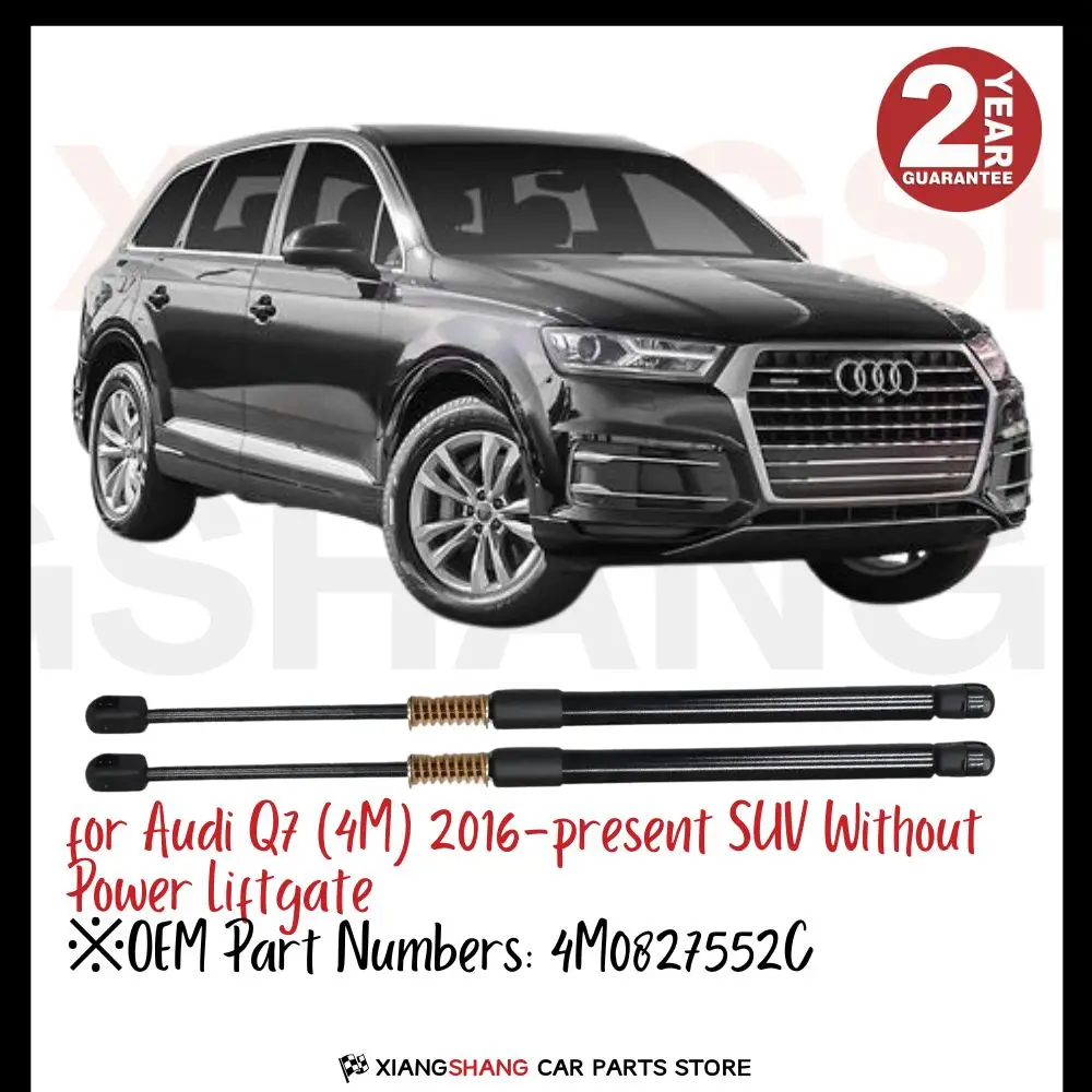 

2pcs Rear Damper for Audi Q7 (4M) 2016-present SUV Without Power Liftgate WITH SPRING Trunk Boot Gas Charged Gas Struts