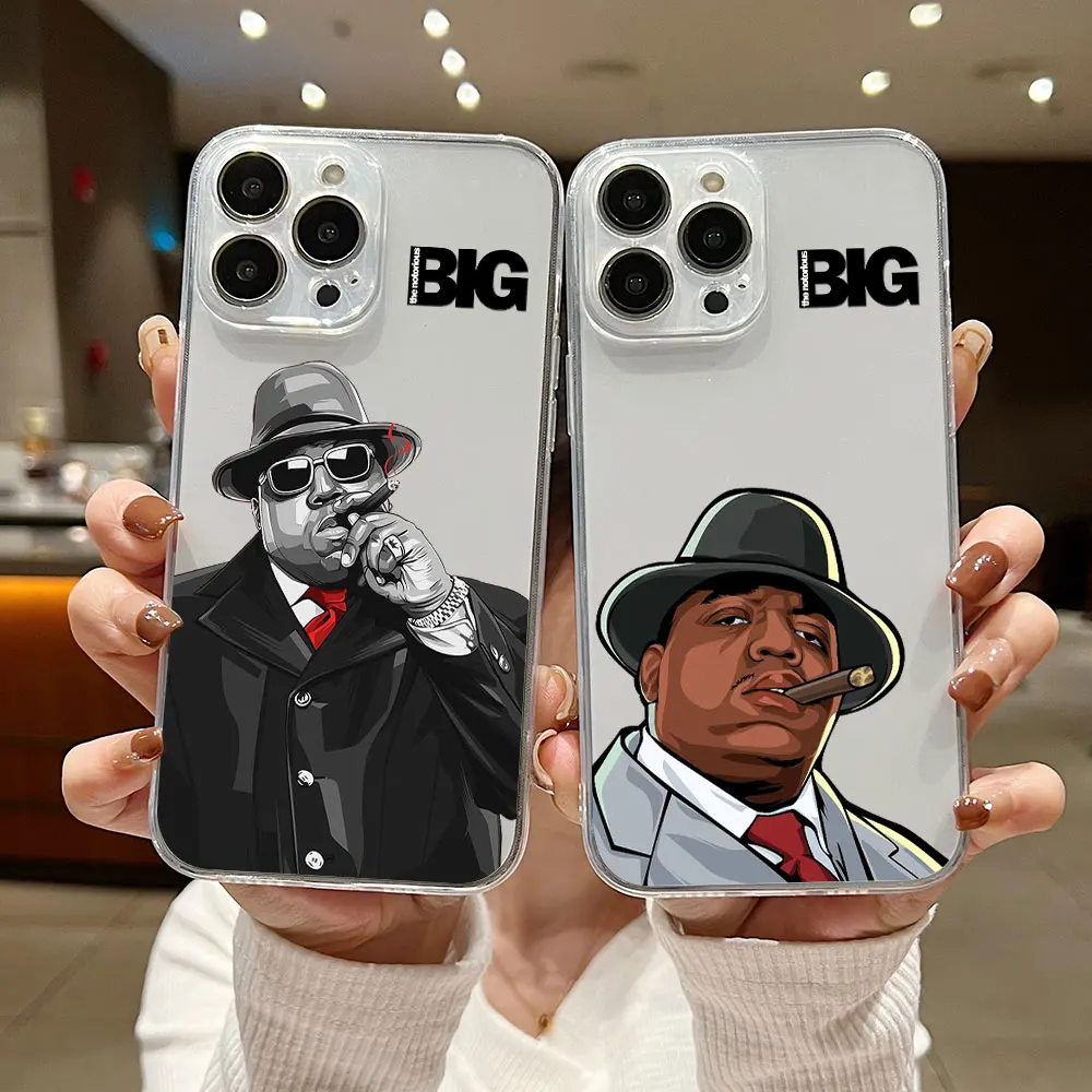 Hip Hop The Notorious Biggie Smalls Phone Case For Samsung S24 S23 S22 S21 S20 FE Note20 Note Plus Ultra Lite 5G Clear Soft TPU