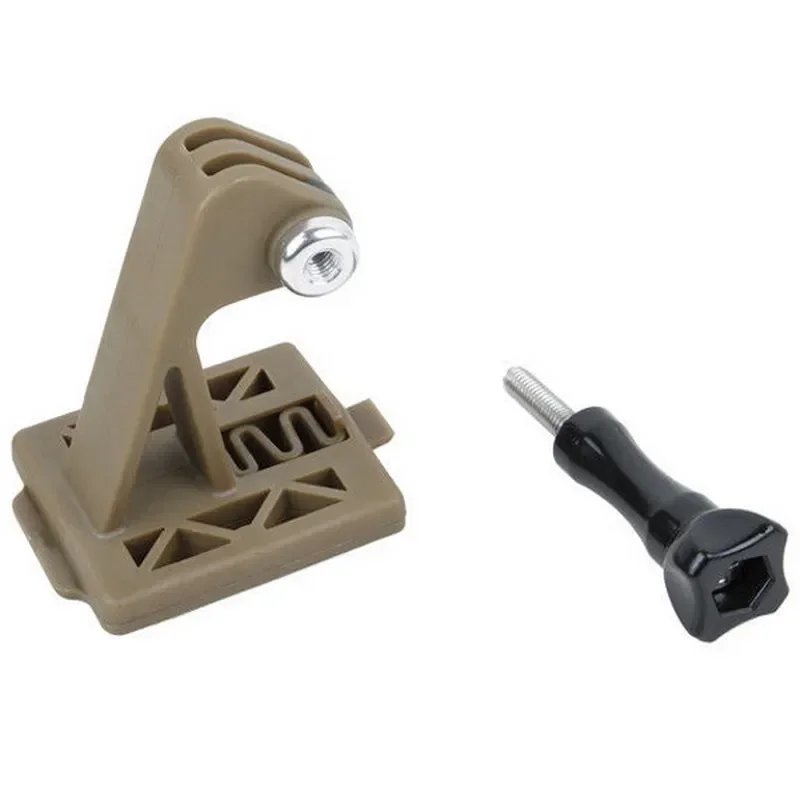 Outdoor Helmet Mount Bracket, Lightweight and Portable Installation Accessory for Helmet Fixing Adapter for Sports Cameras
