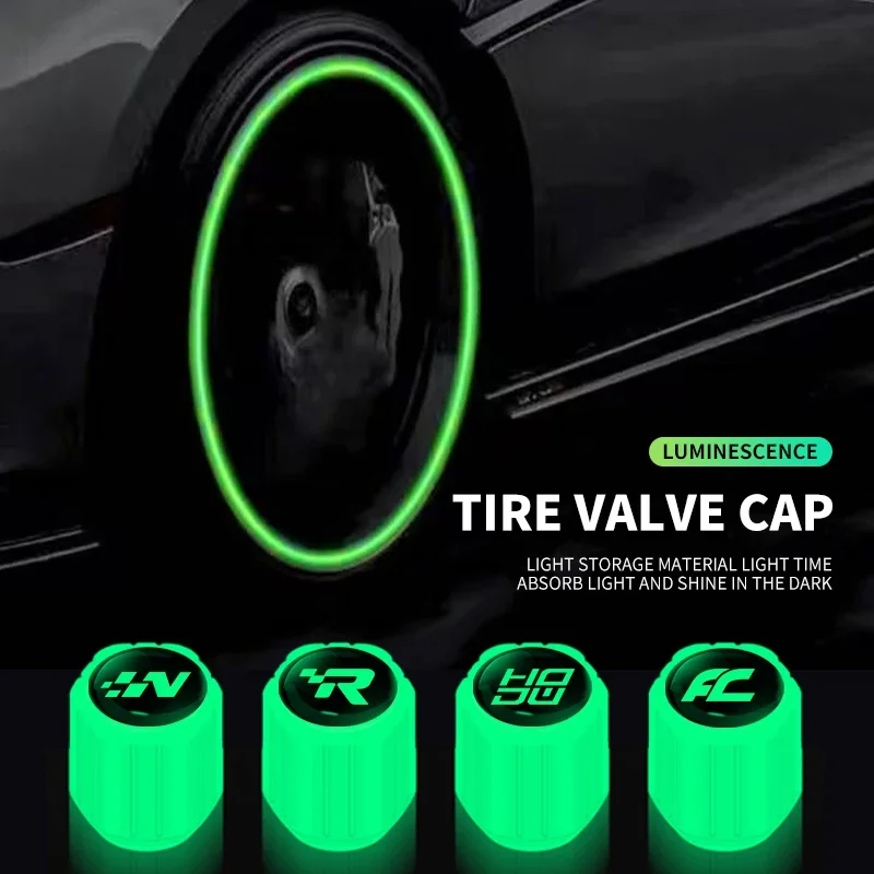 Fluorescent Night Glow Car Tire Valve Caps for BMW M Performance E36 E46 E90 E60 F10 F30 E39 F20 E87 E92 G30 X5 E70 E91 G20 X1