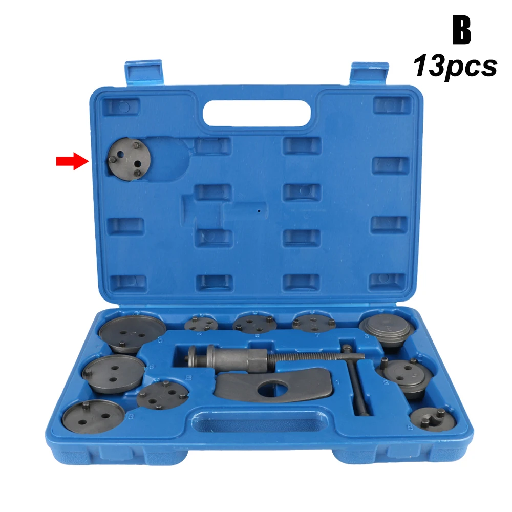 1/12/13 Stuks Auto Schijfrem Pomp Remklauw Verwijderen 10 Zuiger Adapter Compressor Set Rewind Terug rem Reparatie Tools Auto Accessoires