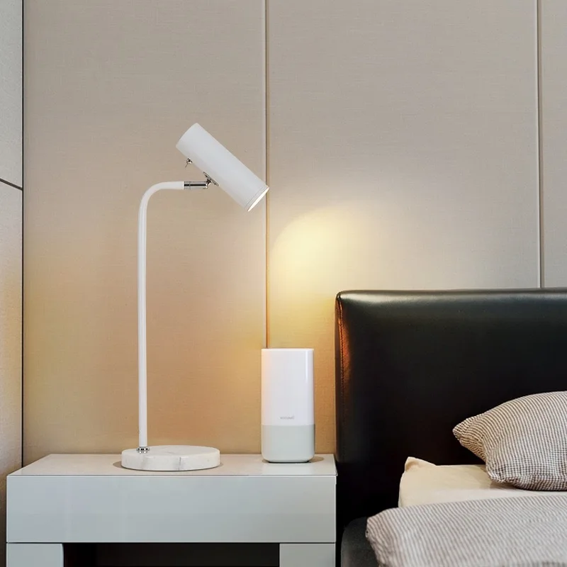 

Marble Table Lamp Luxury Hotel Study Bedroom Bedside Eye Protecting Decorative Table Reading Light Warm bedroom desk lamp