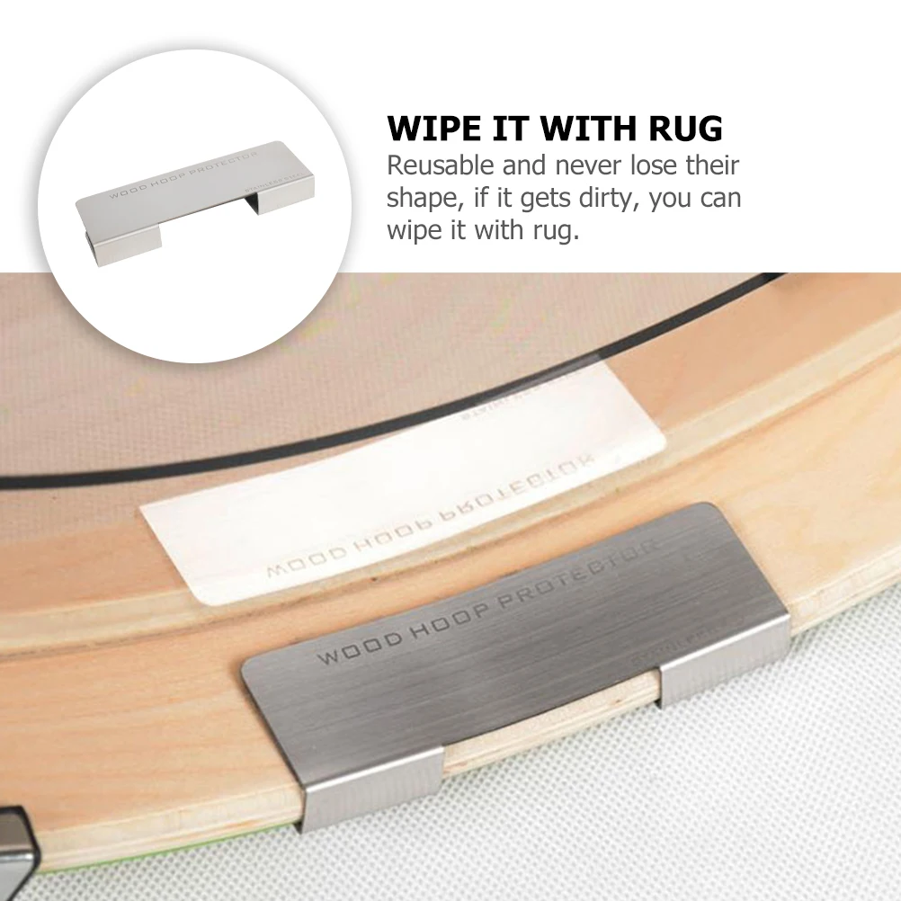 

Protector Replacement Hoops Protector Anti Slip Tone Control Damper Durable Parts Kit Supplies Bass Hoops Clip