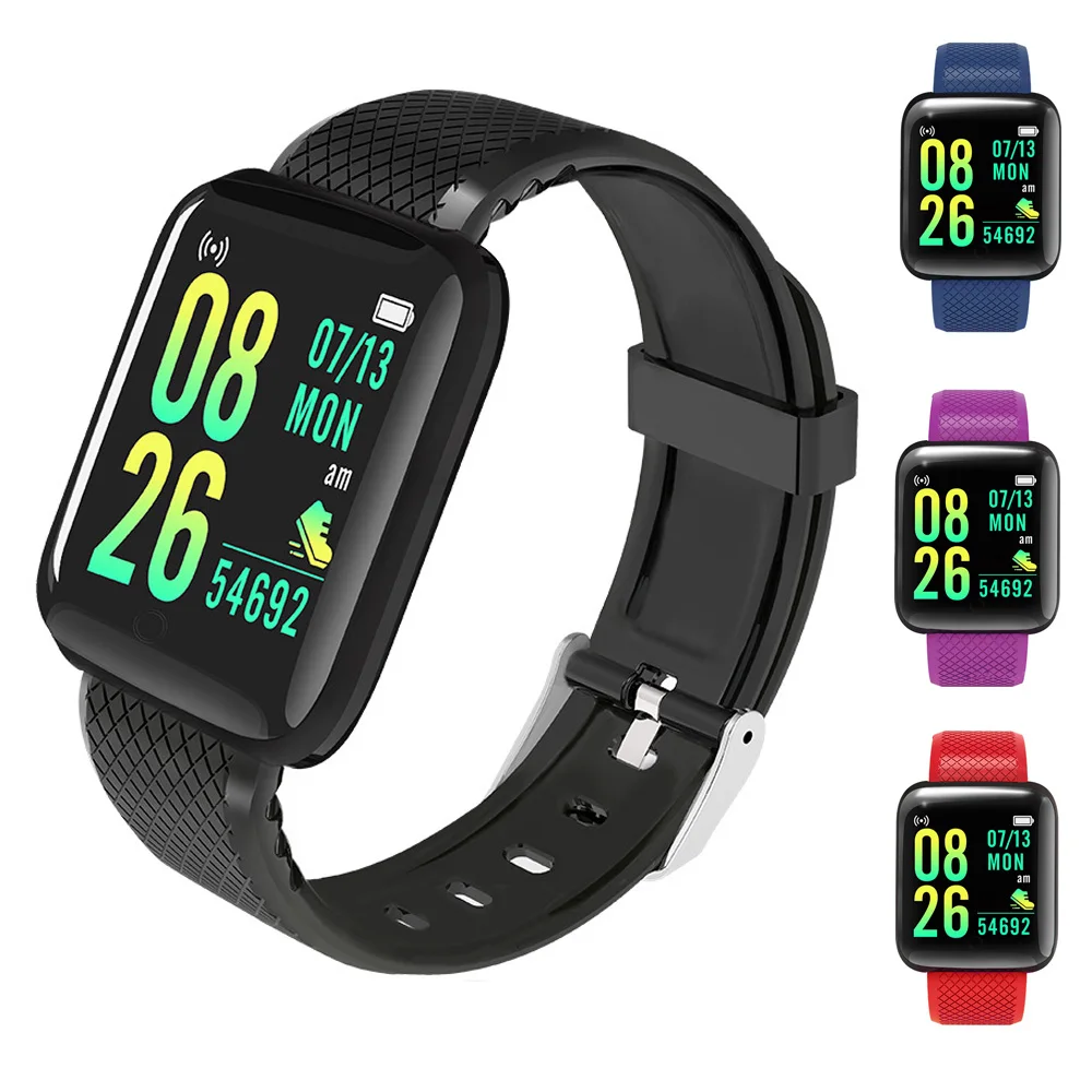 Smart Watch Men Women Message Bracelet Birthday Gift Sport Fitness Tracker D13 Smartwatch Wristwatches 116 Plus