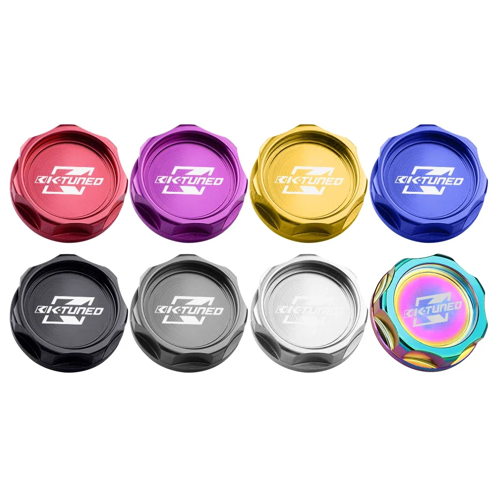 JDM Racing Car Styling K-TUNED Brand New Logo Aluminum Round Circle Hole Style Oil Cap For Honda Nissan Car Styling