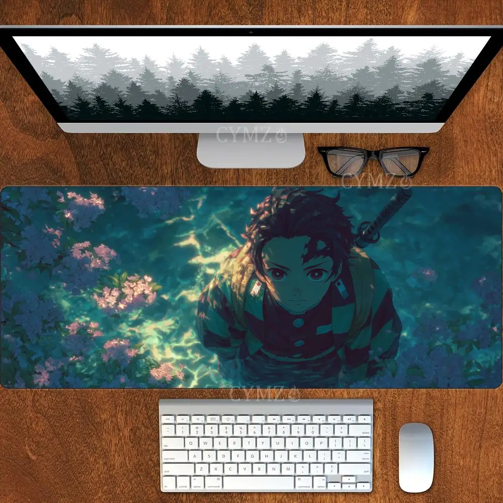 Japanse anime thema 30X80 CM Muismat Bureau Mat Gaming matten Antislip Gestikt Rand gaming toetsenbord muis mat Uitgebreide pad