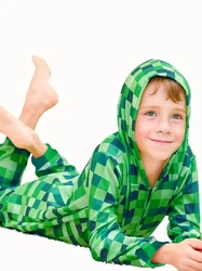 Creeper kostuum Carnaval Jongens Spel Karakter Jumpsuit met capuchon Cosplay Vakantie Verjaardagsfeestje