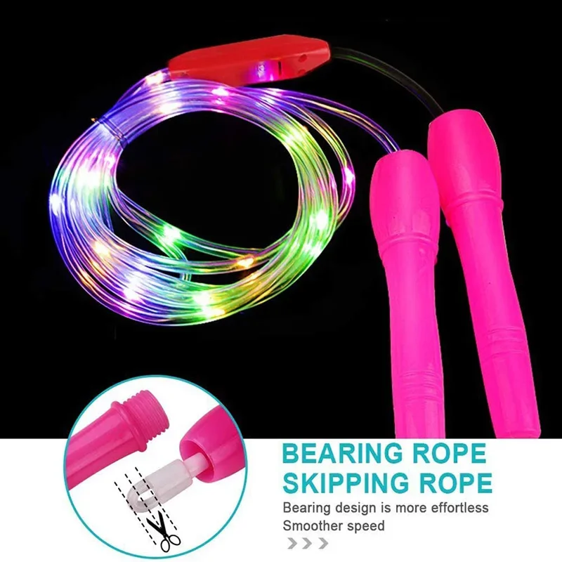 Children Skipping Rope Practice Jumping Game Fitness Home Gym Electronic Luminous Skipping Rope Children Students