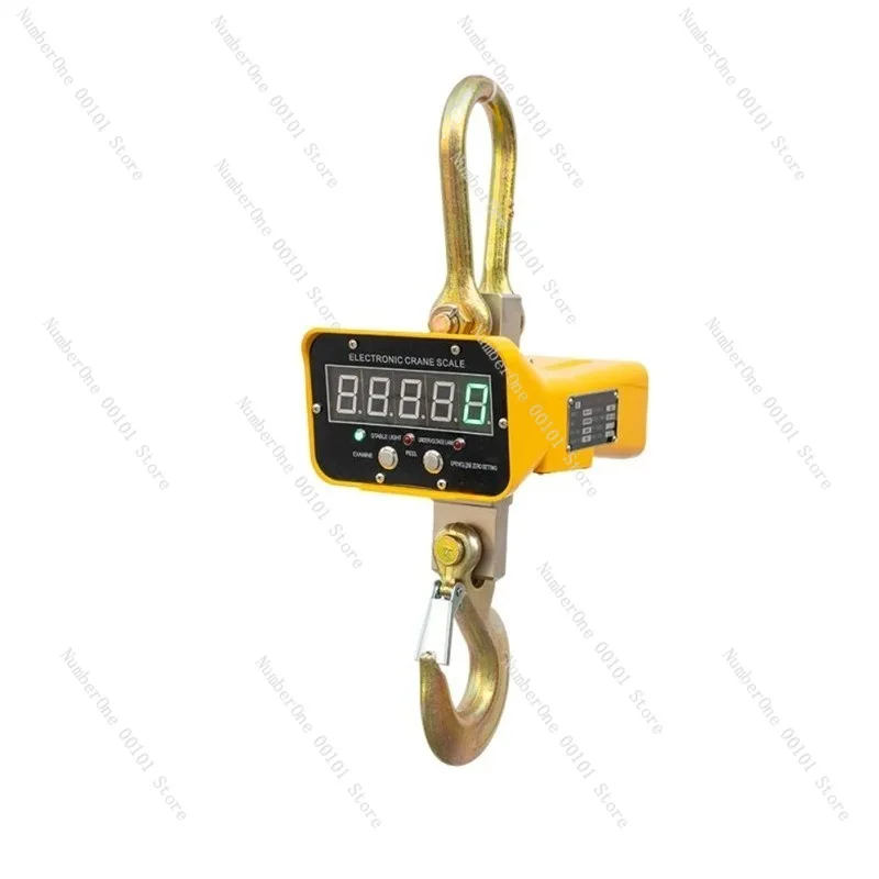 

Heavy Duty Electronic Crane Scale 2 Ton 3 Ton 5 10 Industrial Hanging Hook Scale Handheld Digital Hoist Weighing Scale