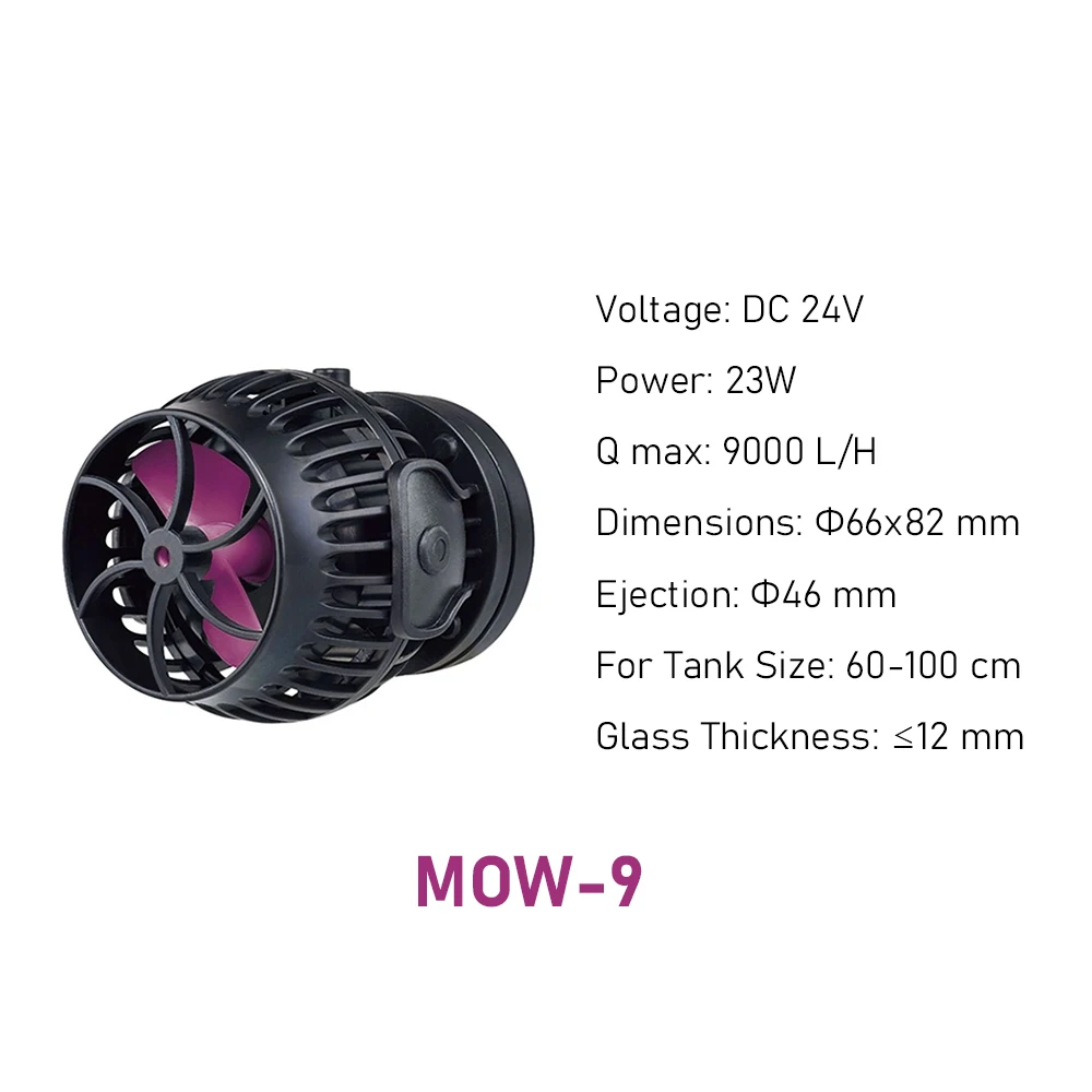 NONE Jebao MOW Series Smart WiFi Aquarium Wasserwellenherstellerpumpe mit LCD-Display-Controller für Aquarien 7