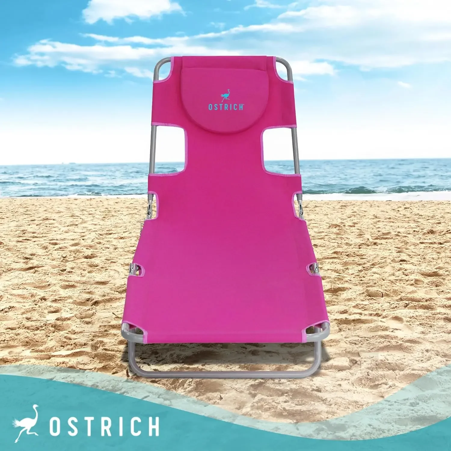 Anpassbare 72" x 22" Chaiselongue, tragbare, leichte Liegestuhl, Outdoor-Terrasse, Strand, Rasen, Camping, Pool, Bräunungsstuhl