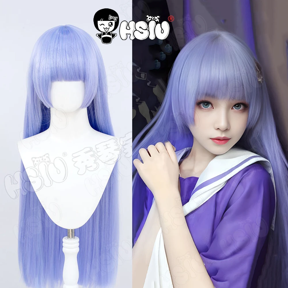 

Izayoi Miku Cosplay Wig HSIU 80CM Blue purple long hair Synthetic Wig+Wig cap Anime DATE A LIVE Izayoi Miku Cosplay