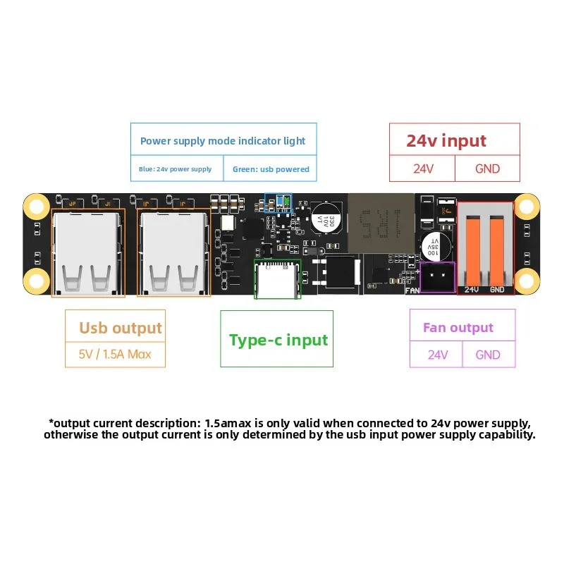 4 Port USB Hub Expansion Board Klipper Communication Adapter for 3D Printer sublimation products