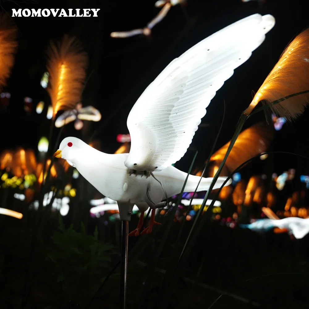 Momovalley waterproof IP65 christmas ramadan outdoor flying bird led pigeon lighting decoration lights for events