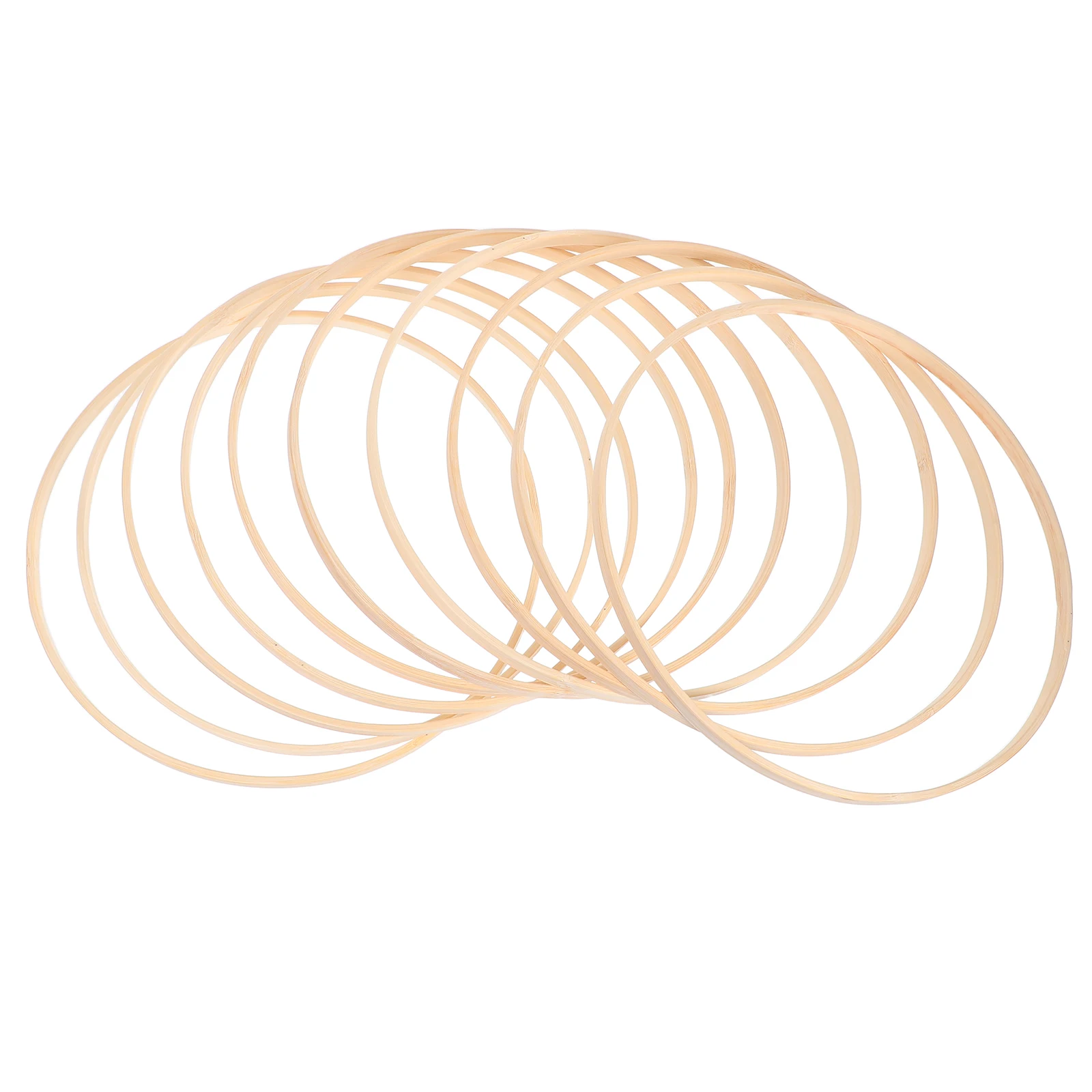 

10pcs Bamboo Wreath Rings 25Cm Craft Hoop For Diy Floral Macrame Dreamcatcher Wedding Party Decorations Handmade Supplies