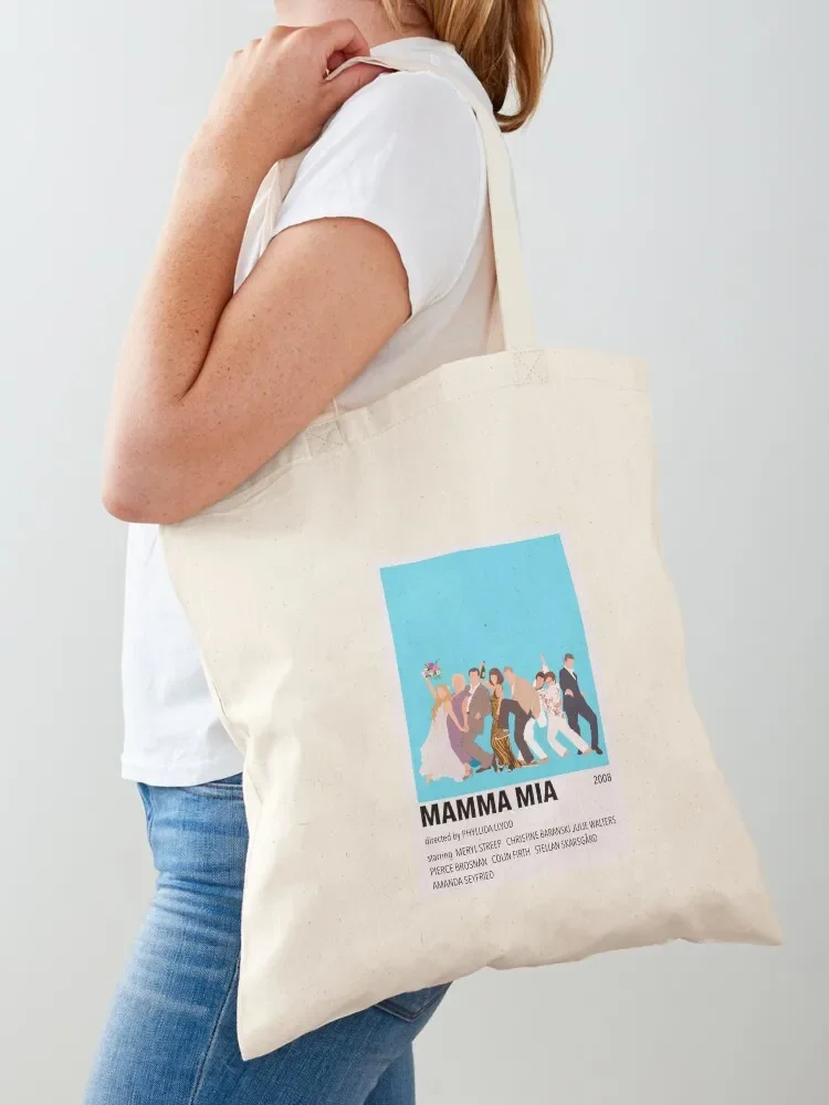 Mamma Mia Minimalist Poster Tote Bag Canvas shoulder bag Handbags Tote Bag