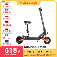 KuKirin G2 Max Electric Scooter 10 Inch Off-road Tires 1000W Motor 55Km/h Max Speed 48V 20Ah Battery 80km Range 120KG Max Load