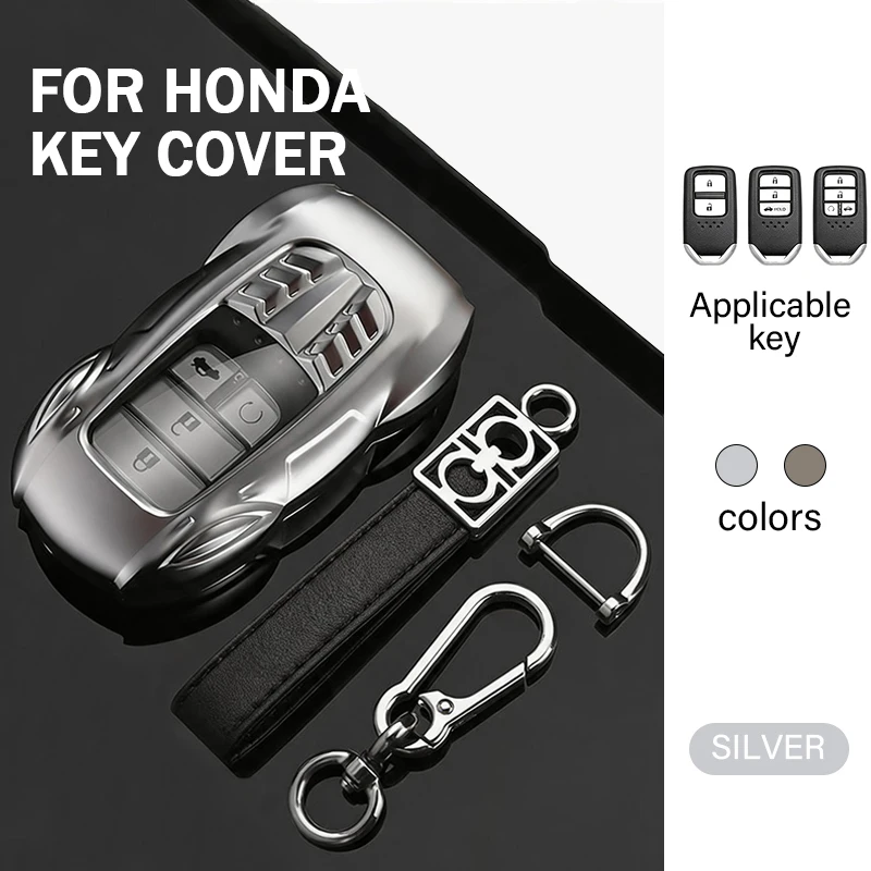 Metal Car Key Protective Case,For Honda Accord EX EXL Civic CRV Jazz Jade Fit City Odyssey XR-V HRV Pilot Vezel - Durable Llaver