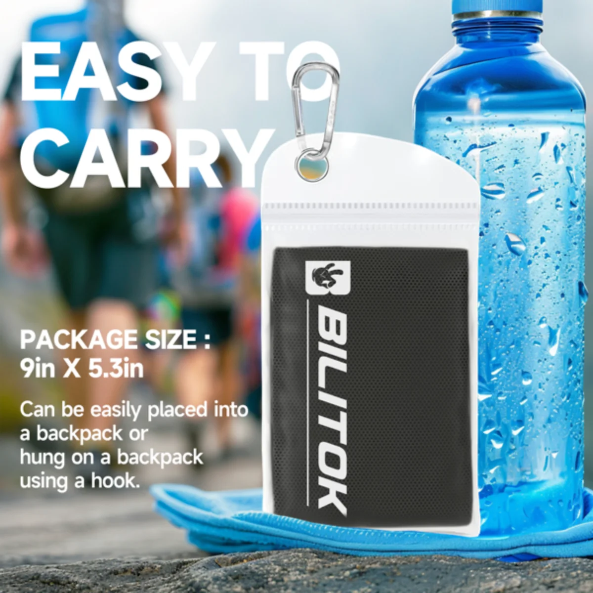 Набор из 4 полотенец Superfiber Ice Cooling — мягкие, дышащие для занятий спортом, йогой, тренажерным залом и на открытом воздухе (нежная доставка в наличии)