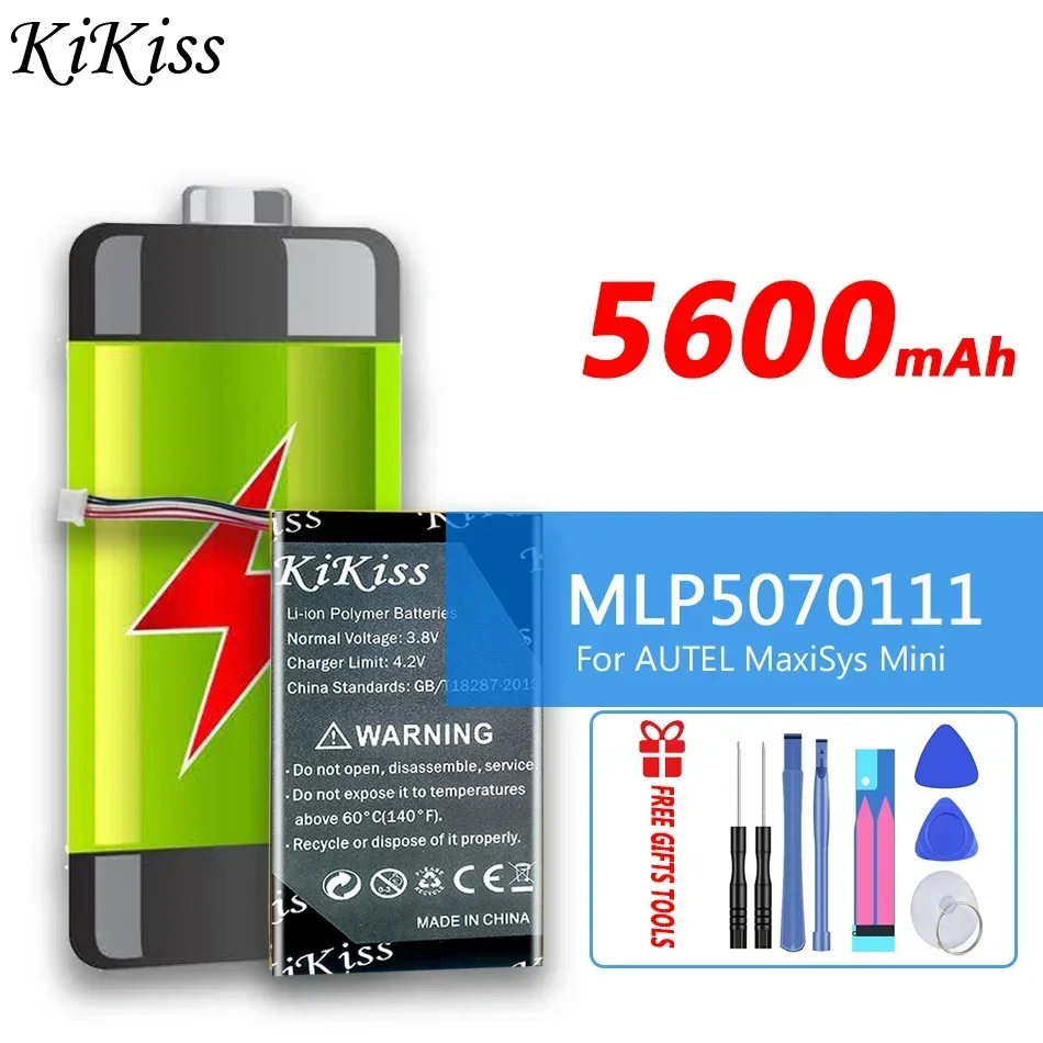 Bateria KiKiss MLP 5070111   (5 linhas) 5600mAh para AUTEL MaxiSys Mini MK808 MK808BT MK808TS MS905 MS906 Bateria Digital