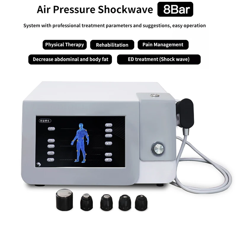 

Radial Air Pressure Shockwave Therapy Machine Muscle Pain Relief Physical Therapy Body Massager Shock Wave Health Care Equipment