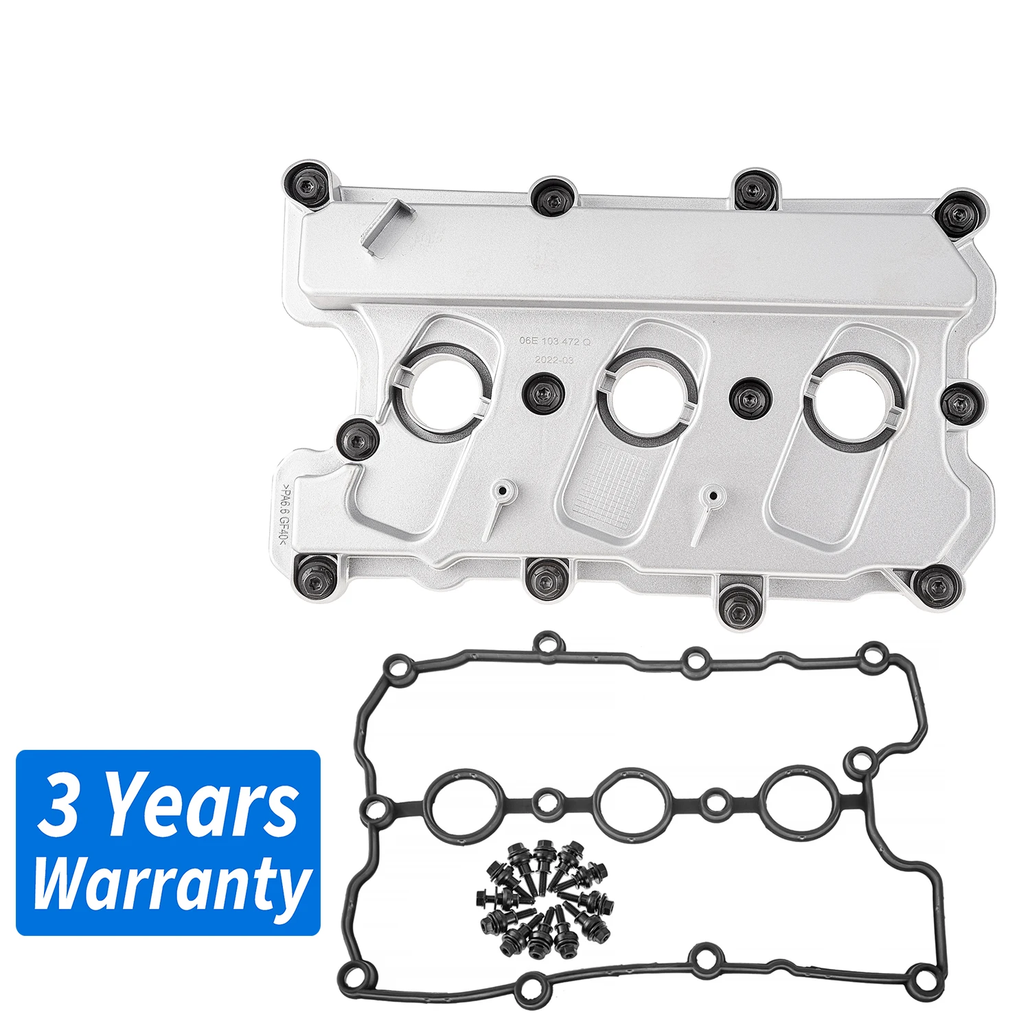 Right Cylinder Head  Valve Cover with Gasket＆bolts 06E103472Q For AUDI A4 B8,A5/S5 ,A6 C7,A8L D4,Q7 3.0TFSI / VW Phideon 3.0T