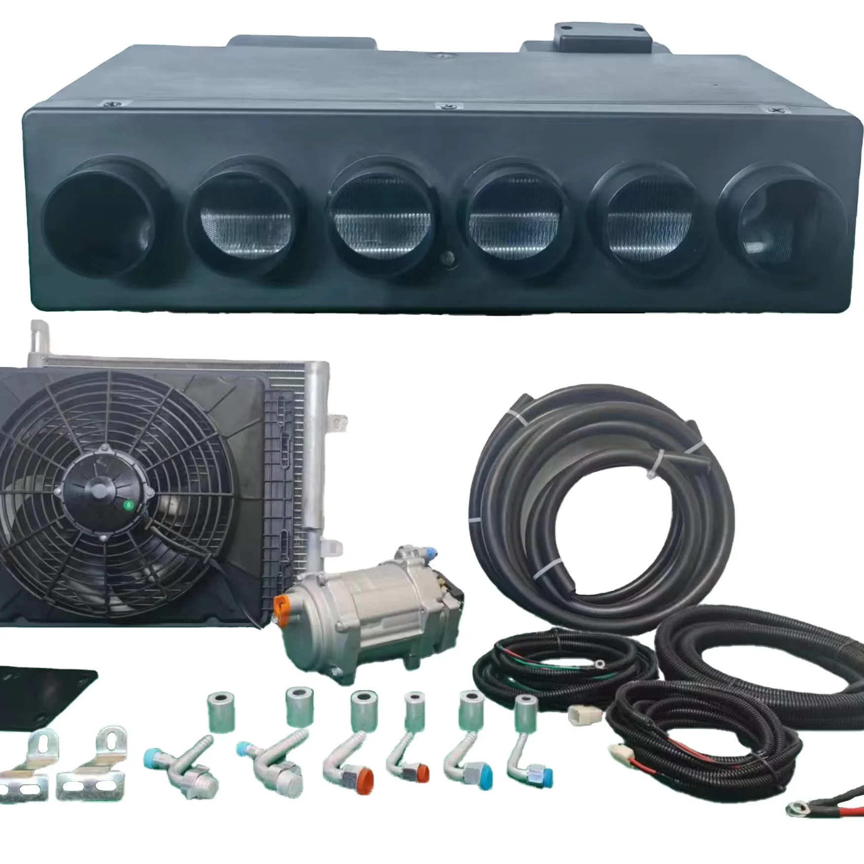 

BEU-404-000 Universal Formula III Auto AC Evaporator Unit 12v/24v Small 6-Hole Single Cool LHD/RHD Oring for Cooling Heating New