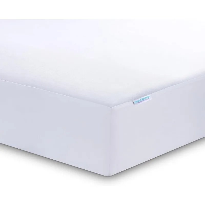 

® Tencel Mattress Protector Twin Size - 5-Sided, 100% Waterproof, Hypoallergenic, Soft, Natural Fiber Mattress Co er