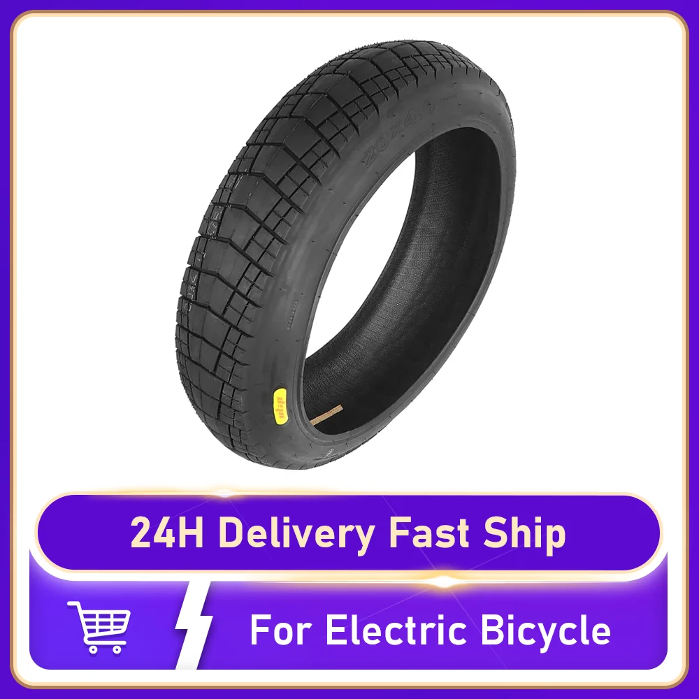 

MTB Folding Electric Bicycle Inner Outer Tire For Electric Bicycle Three-wheeled Bicycle 20*4.0 Anti-Slip Fat Tyre Accessories