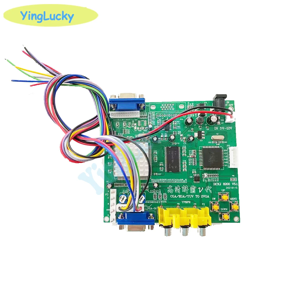 Arcade Game RGB/CGA/EGA/YUV a Dual VGA HD Video Converter Adapter Board GBS-8220