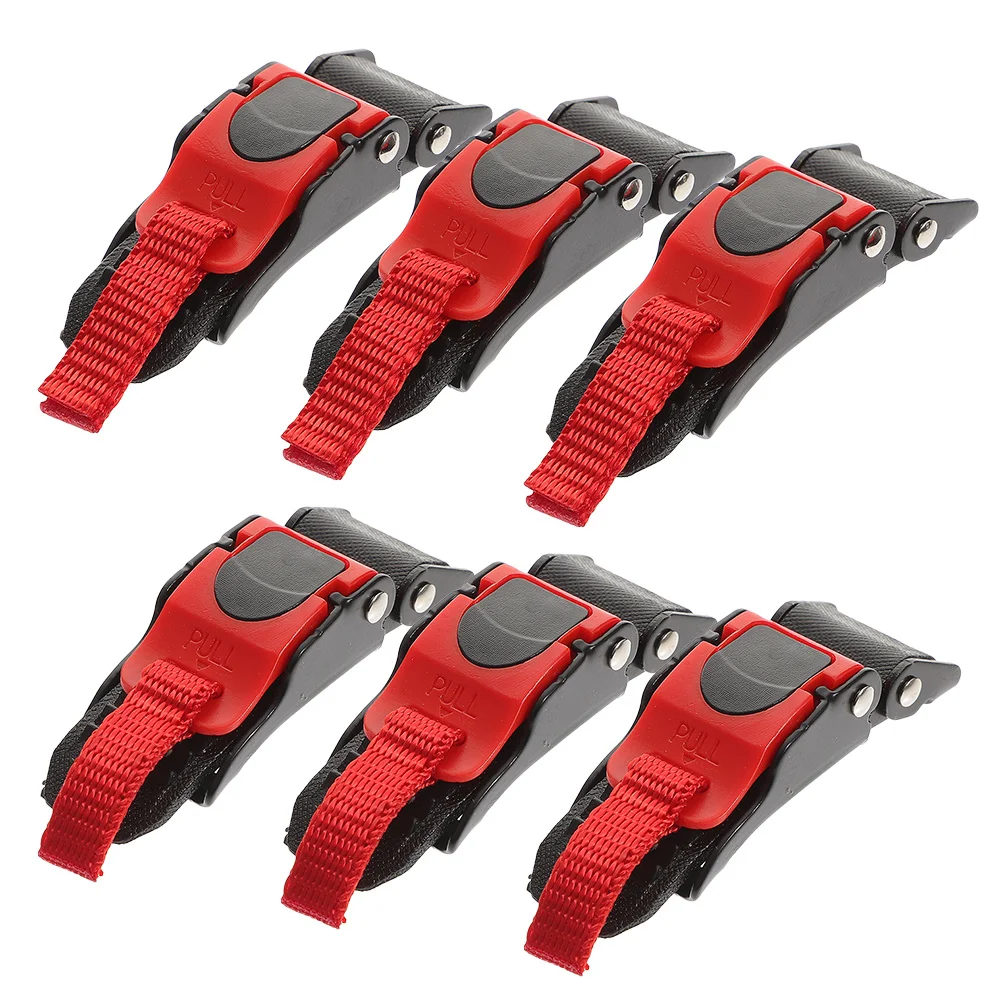 

6Pcs Buckle for Motorcycle Helmets Adjustable Chin Strap Fastener Reinforces Safety during Rides Pull Buckles