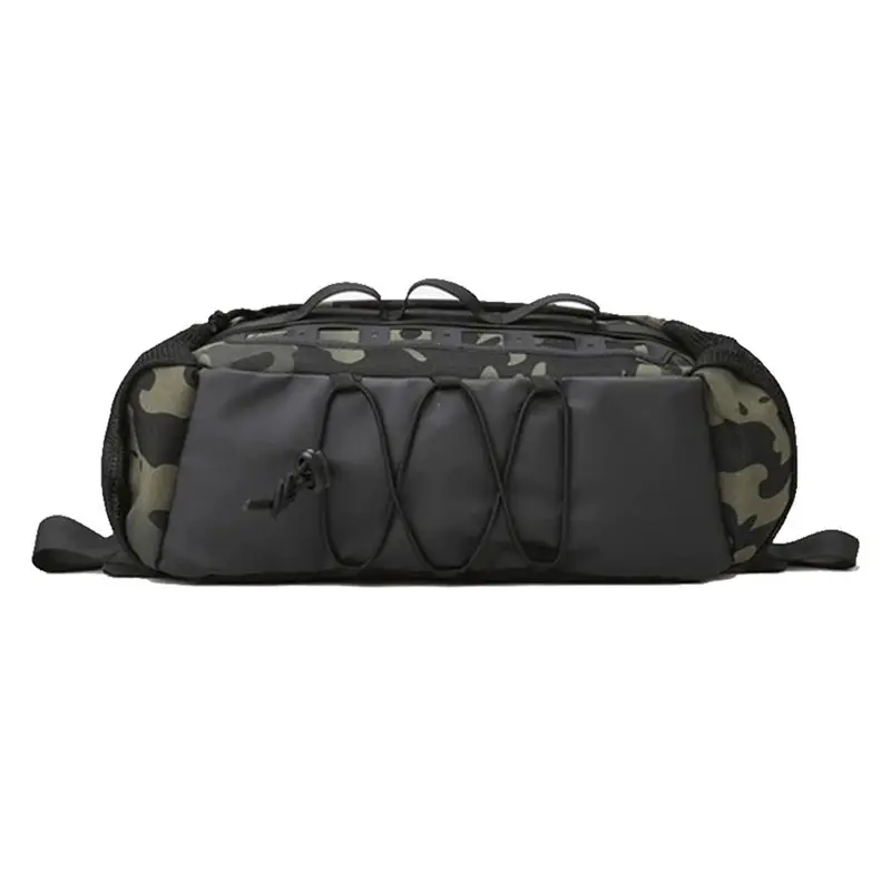 A12E-Mens Fishing Bag Hiking Vest Backpack Utility Sports Molle Outdoor Camping Fanny Pack Travel Single Duffel Bag