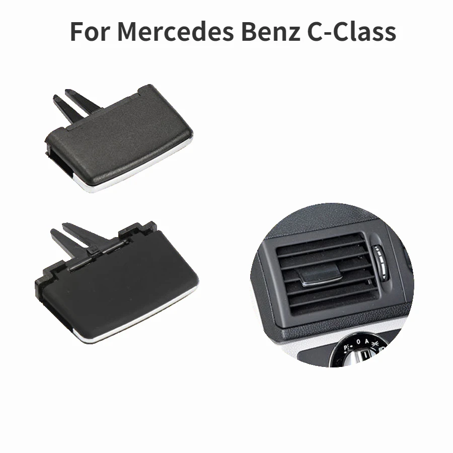 Front Air Conditioning Vent Toggle Piece Outlet Card Clip Wind Direction Plectrum Knob For Mercedes Benz C-Class W204 GLK X204