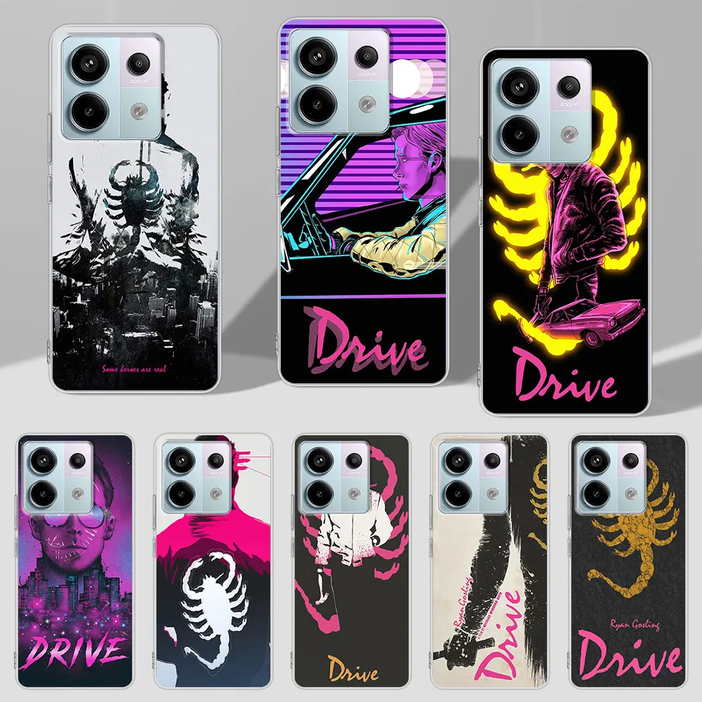 Drive Ryan Gosling Movie Fun Art Case for Xiaomi Redmi Note 9 10 8 10S 11 11S 12 12S 9S 11T 13 Pro Plus TPU Soft Phone Cover