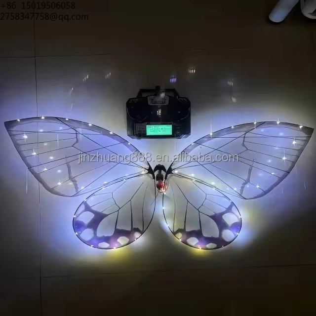 Flying LED Butterfly -Modern Romantic Rechargeable Remote Controlfor Wedding Stage Show Event Decoration Party