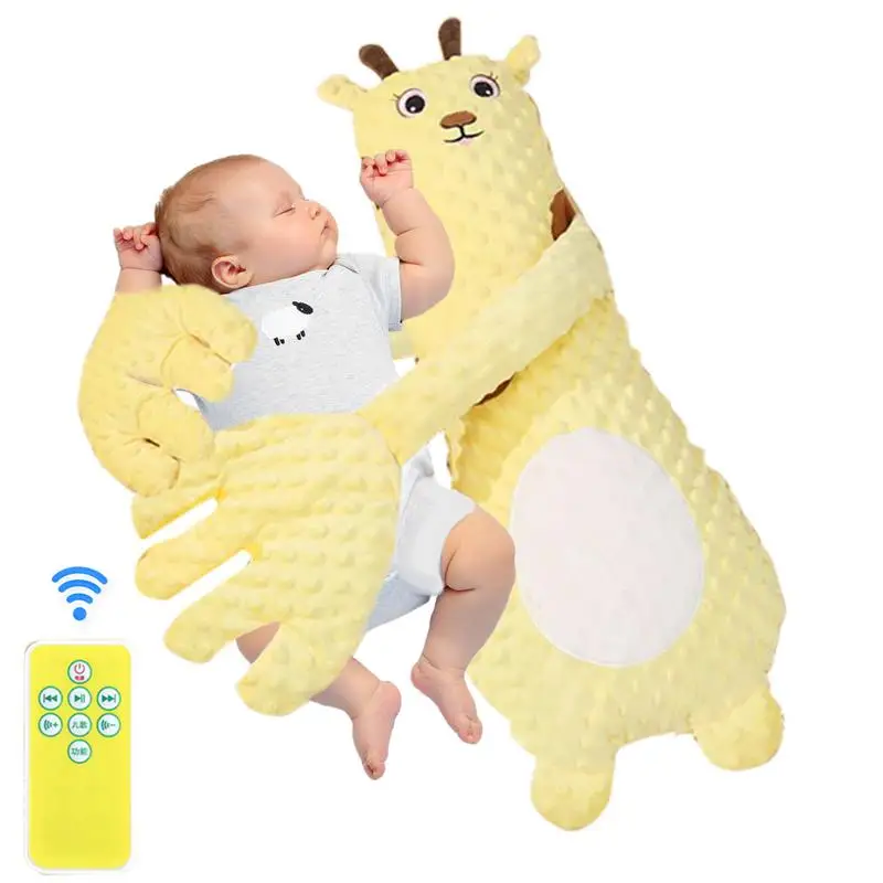 

Upgraded Baby Electric Soothing Palm Sleep Pillow NewbornMusic Remote Control Simulated Palm Slapping Sleep Pad Care Accessorie