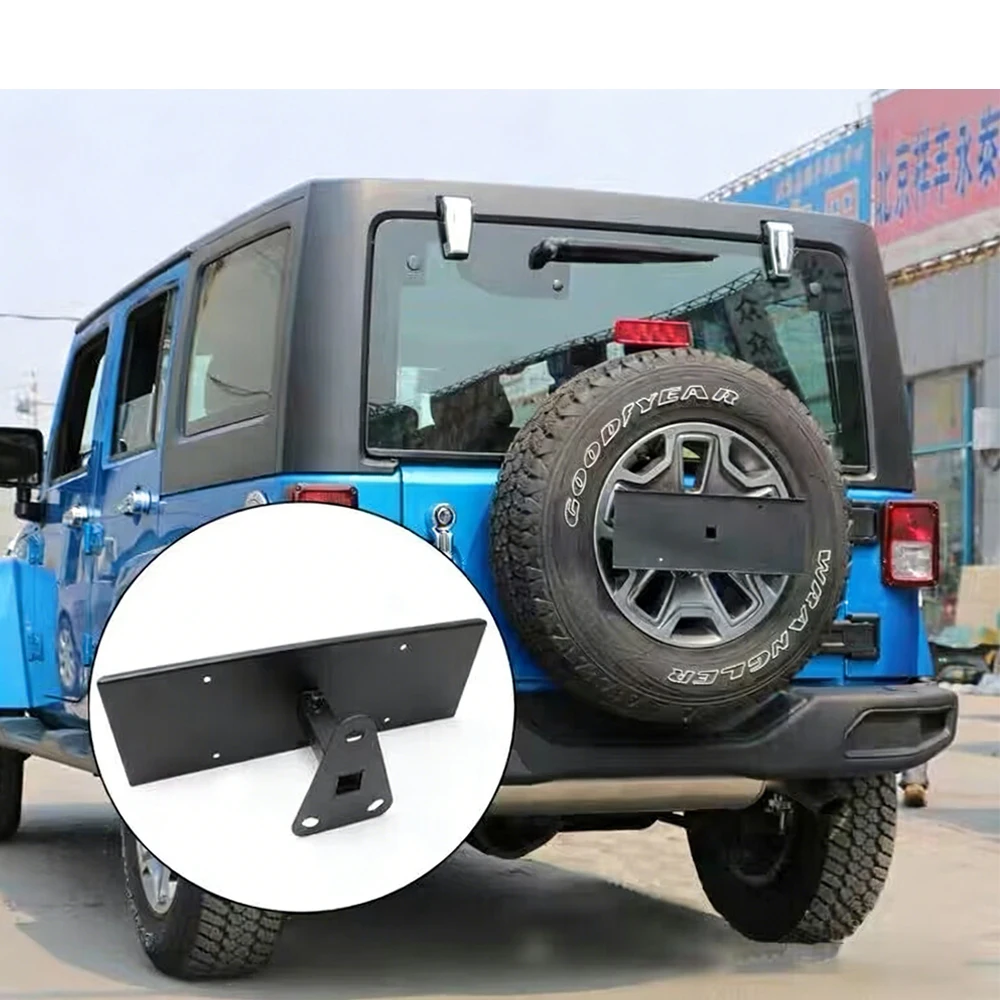 

Кронштейн-держатель номерного знака Lantsun J413 из стали, европейского типа, для запасного колеса Jeep Wrangler JK 2007-2017