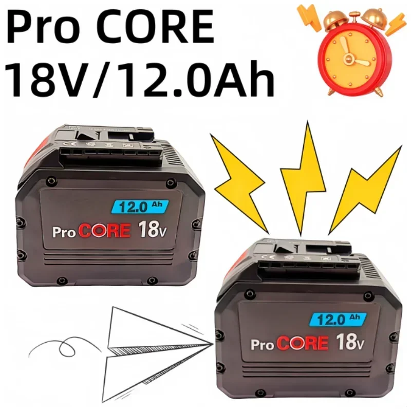 ProCORE-Batería de repuesto de 18V y 12000mAh para herramientas inalámbricas Bosch, pila de alta potencia 5C, BAT609, BAT618, GBA18V, 21700