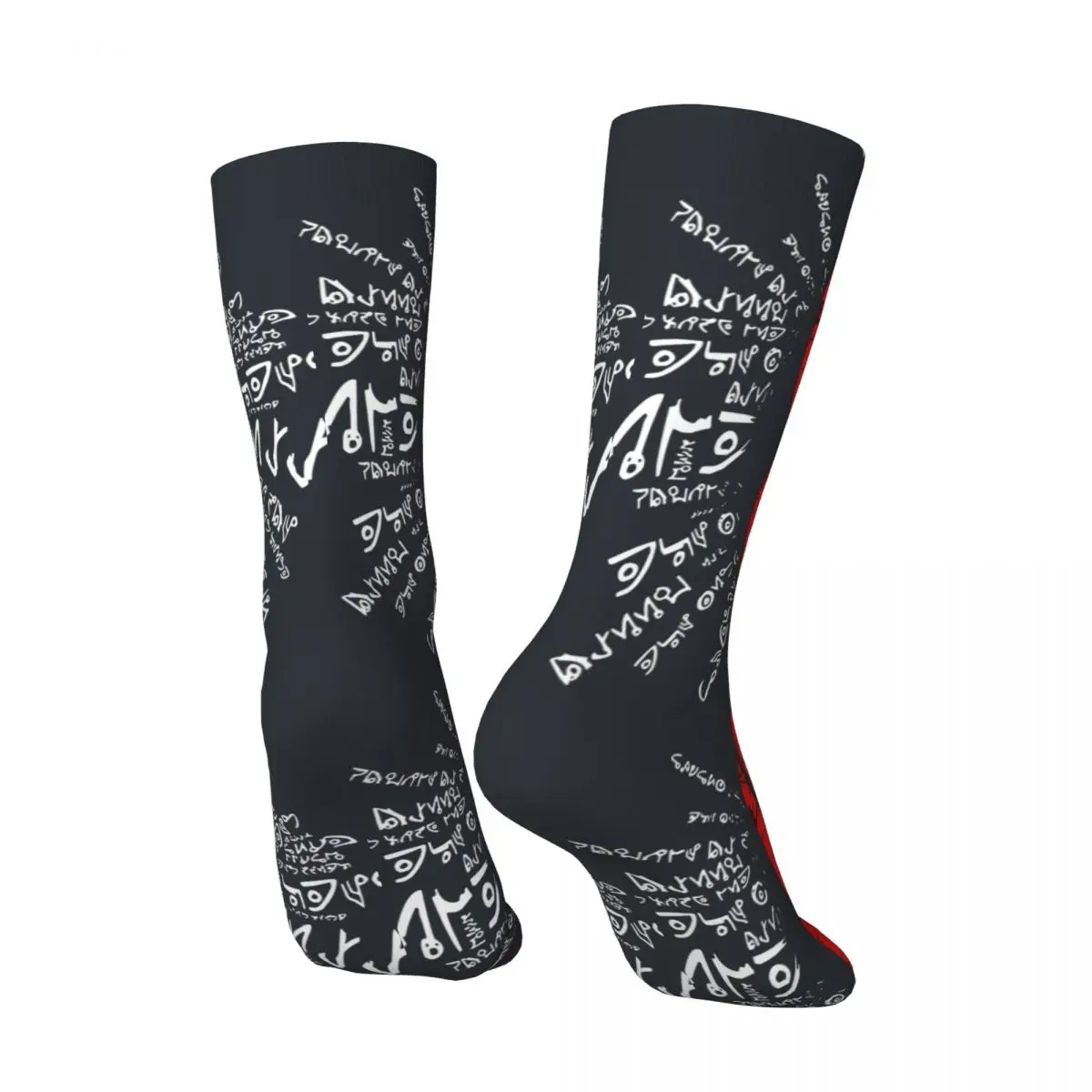 Crazy The Marker Sock for Men Hip Hop Dead Space Seamless Pattern Printed Crew Sock Novelty Gift official-website tops fugees