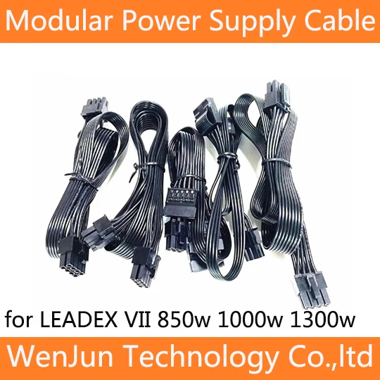 High Quality PCIE 6+2pin / CPU 8Pin(4+4) SATA IDE power Supply cable for LEADEX VII 850w 1000w 1300w