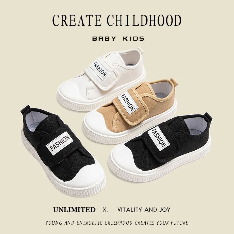 New Boys & Girls Children Canvas Shoes Fashion Sports Casual Breathable Kids Sneakers Size 26-37