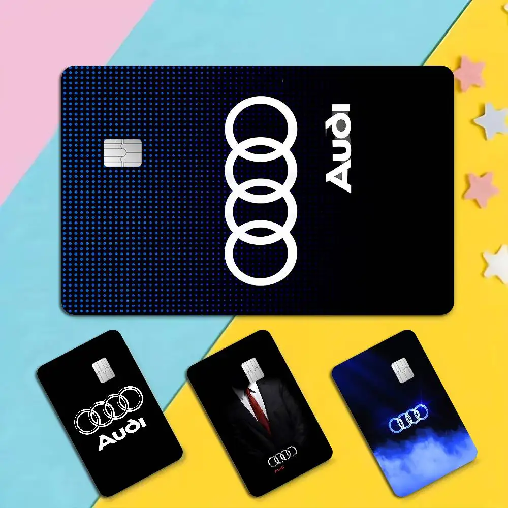 A-Audis Logo Anmie Sticker Film Skin Cover For Credit Card Debit Bank Card Front