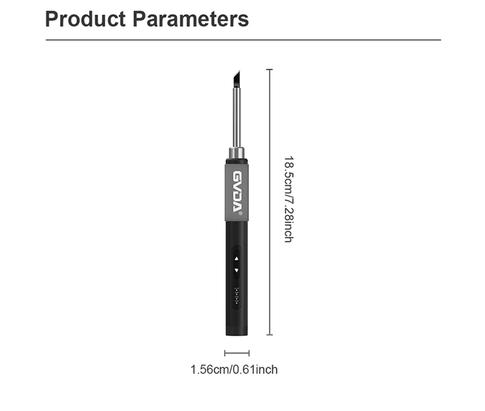 GVDA Electric Soldering Iron Welding Tool Ceramic Heater Welding Solder Rework Station Repair Heat Pencil Portable Soldering Pen