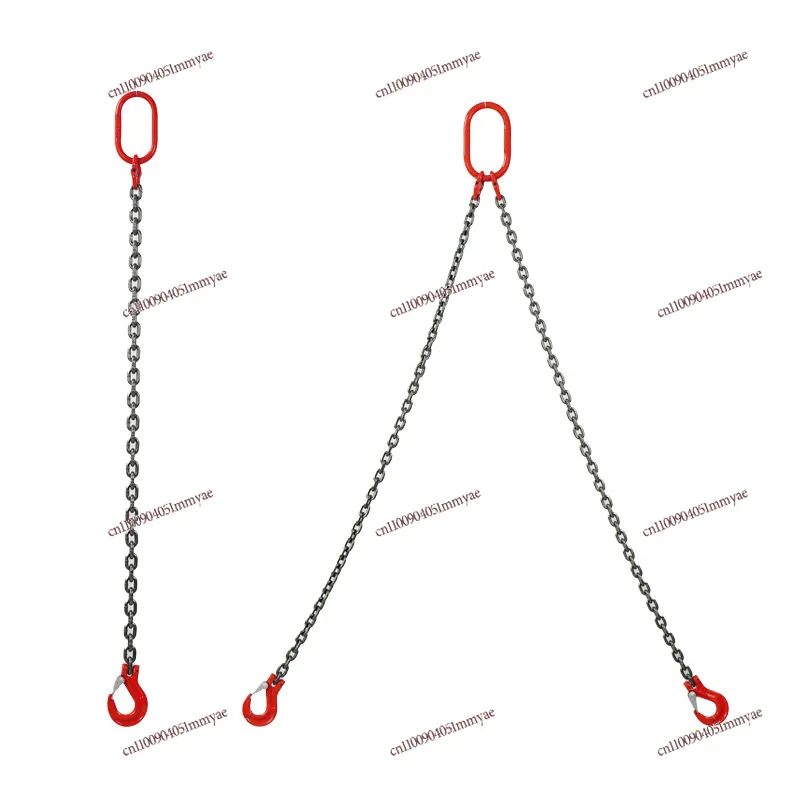 

Double Force Chain Lifting Sling Single Double Leg Four Hook G80 Steel Hoist Ring Crane
