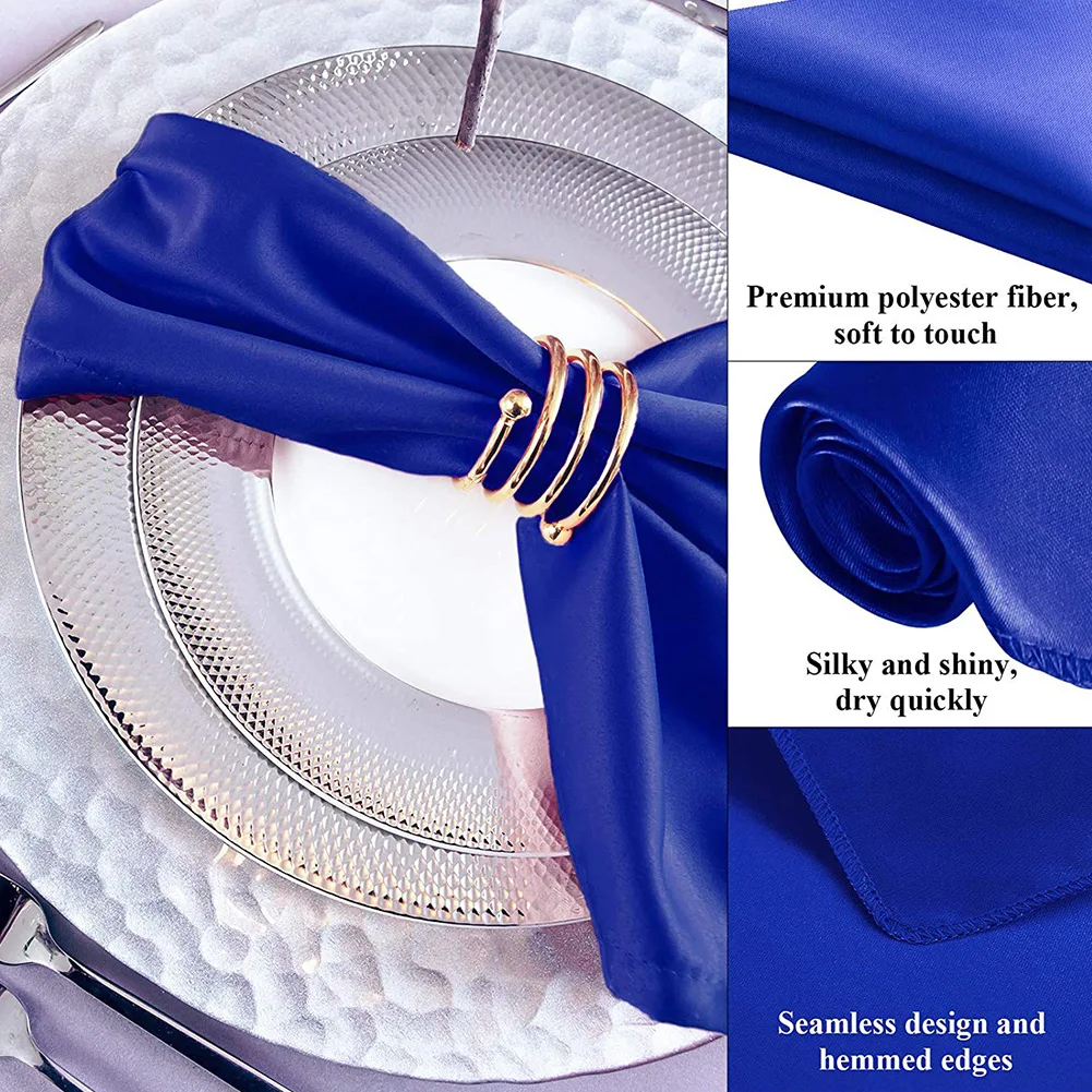 Quality Is Guaranteed Brand New High Quality Practical Cloth Napkins Napkins Easy To Fold Into Elaborate Polyester