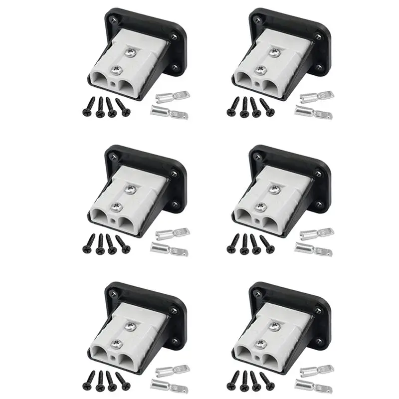 

Кронштейн для крепления разъема Anderson 50A ABGH-3X, новый, для установки в панель, с крышкой, для караванов, кемперов, лодок, грузовиков