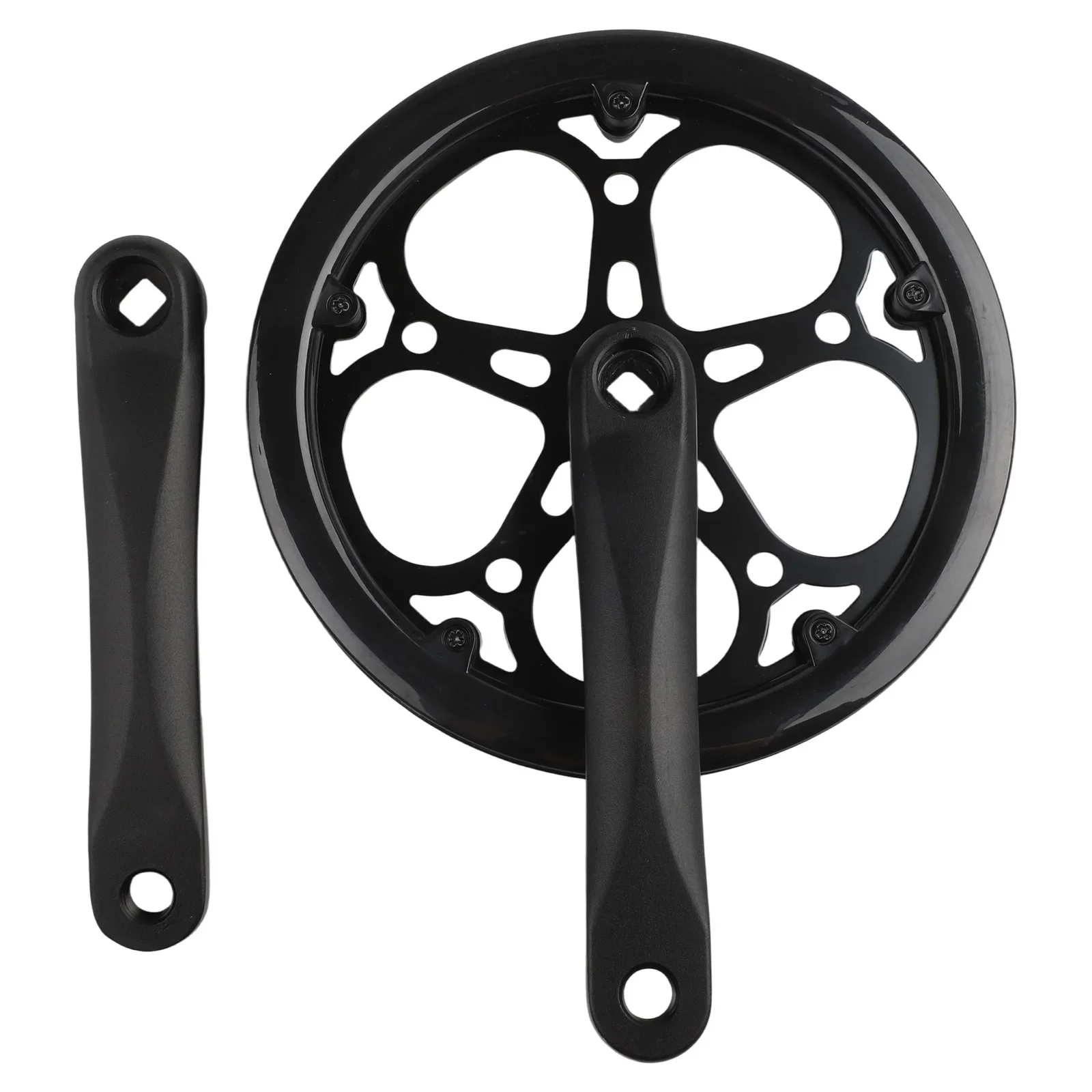 

Bike Guard Disc 170mm Crank Easy Installation Crank Folding Bike Accessories Plastic Guard Disc Accessory Black For Folding Bike