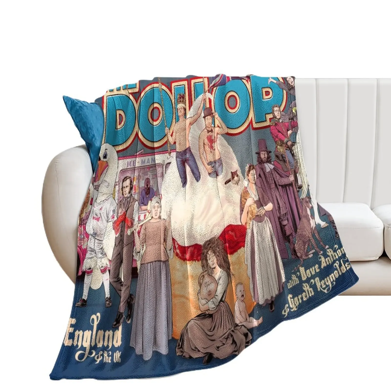 

DOLLOP: England & the UK (poster) Throw Blanket Hairys Decorative Sofa Luxury Throw Soft Beds Blankets